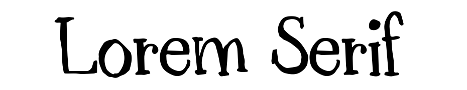 Lorem Serif cкачати шрифт безкоштовно